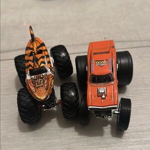 Monster Truck Toy Set - Orange and Black